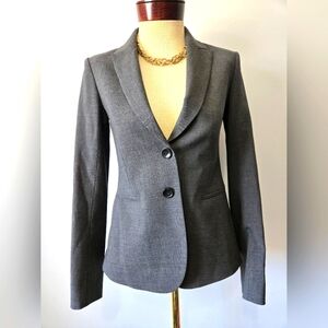 THEORY lightweight Virgin Wool Gray Blazer. Size 0